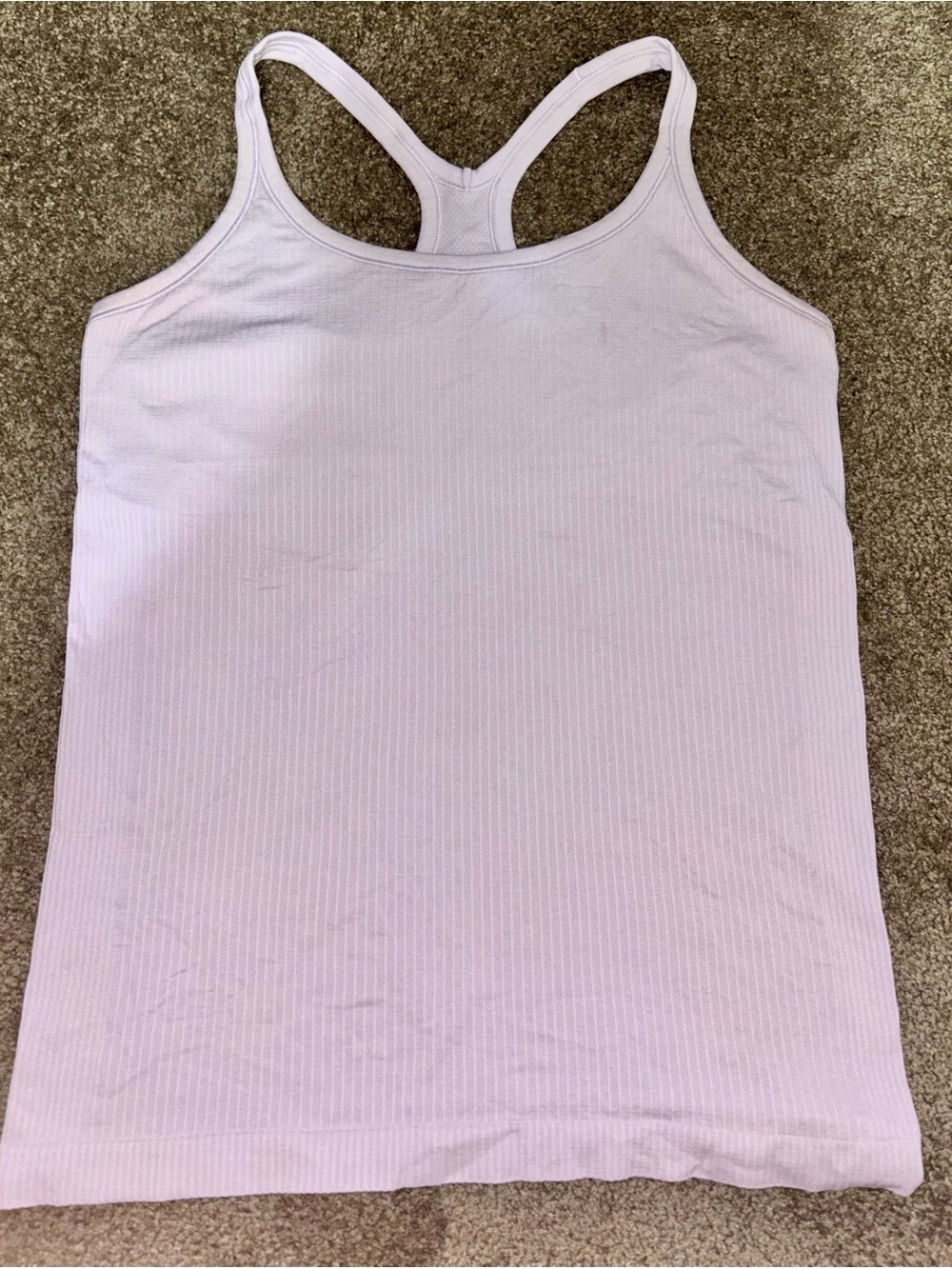 Women's Light Lavender Racerback Tank Top - Brand Unspecified